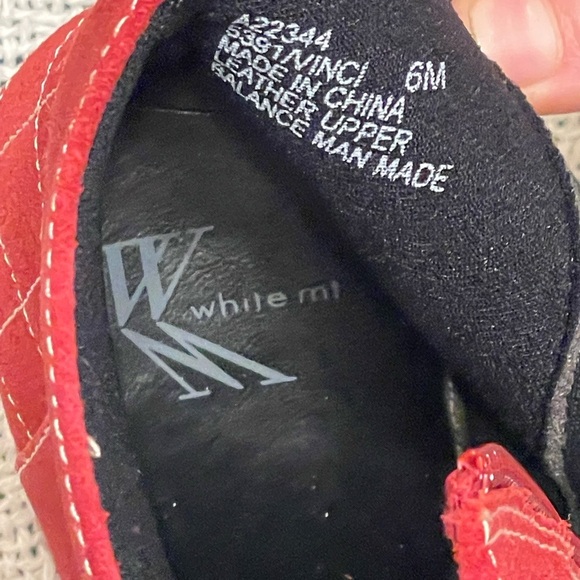 WHITE MOUNTAIN WOMEN’S RED SUEDE ANKLE BOOTIES SIZE 6 - Picture 9 of 13